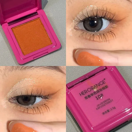 Wild Rose Black Eyeshdaow Palette Matte Glitter Single Color Eyeshadow Gothic Red Pigments Waterproof Fashion Smoky Eyes Makeup