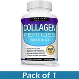 Multi Collagen Peptides Capsules 1800mg - Hydrolyzed Protein Collagen Complex Pills Promotes Skin & Hair , Joint for Men Women