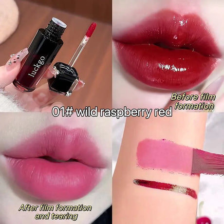 Chocolate Brown Peel Off Lip Stain Waterproof Makeup Matte Khaki Orange Liquid Lipstick Nude Black Tattoo Lips Tint Cosmetic