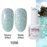 Clou Beaute Gel Nail Polish Neon Brown Royal Blue Red Green Pastal Nude Nail Art Varnishes Gel Lacquer Top Coat UV Gel Nail