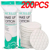 Facial Makeup Remover Disposable Cotton Pads Soft Breathable Double Sided Round Nail Polish Remover Cleansing Pads Makeup Tools