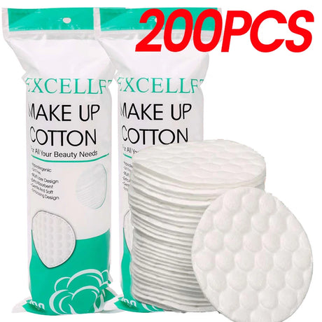 Facial Makeup Remover Disposable Cotton Pads Soft Breathable Double Sided Round Nail Polish Remover Cleansing Pads Makeup Tools