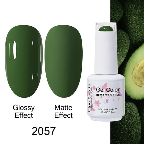 Clou Beaute Gel Nail Polish Neon Brown Royal Blue Red Green Pastal Nude Nail Art Varnishes Gel Lacquer Top Coat UV Gel Nail