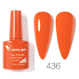 VIP5 Venalisa Nail Gel Polish Jelly Color HEMA/TPO FREE Nude Pink Semi Permanent Soak Off UVLED Gel Polish Sparkle Gel Varnish