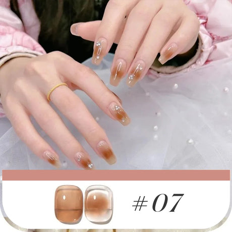 MIANEL 10ML Pure Desire Blush Jelly Gel Nail Polish 2026 New Ice Clear Nude Clear Nail Polish Pink Nails 1-9pcs