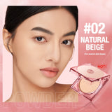 Wholesale O.TWO.O Face Powder 24 Hours Oil-control  Waterproof Matte Face Makeup Cosmetic Setting Compact Powder