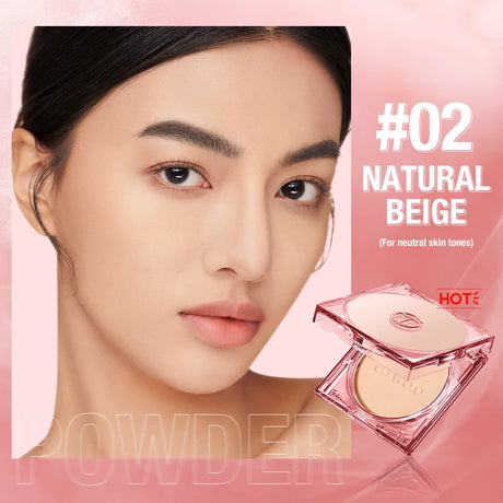 Wholesale O.TWO.O Face Powder 24 Hours Oil-control  Waterproof Matte Face Makeup Cosmetic Setting Compact Powder