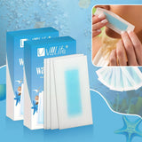 20pcs/40pcs Ocean Blue Mini Wax Paper For Hair Removal Wax Paper Cold Wax Strips Paper For Face Neck Arm Leg Body Beauty Tools