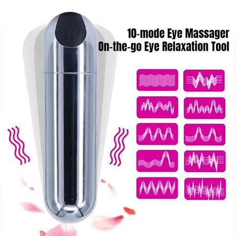 Electric Eye Massager Adjustable Waterproof Mini Vibration Pen Anti Wrinkle Quiet Lifting Eye Body Face Beauty Device