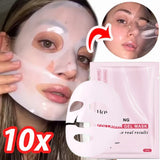 Pink Bio Collagen Gel Salmon Pdrn Face Mask Deep Hydrating Overnight Moisturizing Hydrogel Jelly Face Sheeets Balance Skin Tone