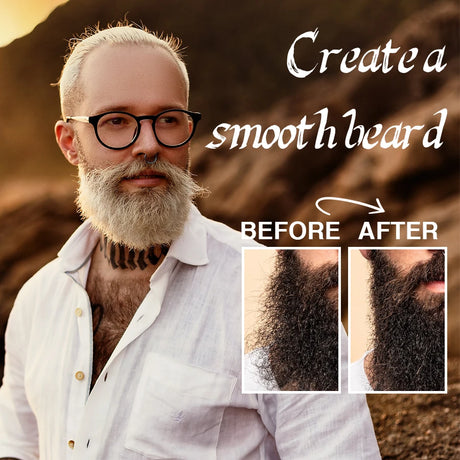 GOIPLE Beard Growth Care Kit Moustache Shampoo Conditioning Oil Deep Clean Wash Moisturizing Whiskers Balm Smoothing Products