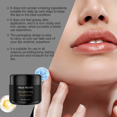 Lip Scrub Exfoliator Hyaluronic Acid Moisturizing Dead Skin Removal  Fade Lip Lines Reduce Melanin Nourishing Chapped Lip Care