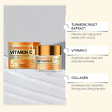 Turmeric Vitamin C Anti-Aging Cream Moisturizing Anti-Wrinkle Collagen Hyaluronic Acid Cream Skin Care Cosmetics