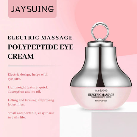 Electric Massage Eye Cream Firming Lifting Fine Line Relieve Tired Eye Gentle Vibration Anti-Wrinkle Moisturizing Under Eye Care