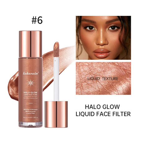2 IN 1 Skincare & Primer Liquid Highlighter Face Contouring Moisturizing Brightening Skin Tone Bronzer Glow Body Face Makeup