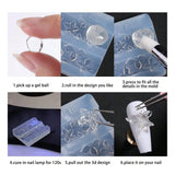 Lace Bowknot Nail Art Mold, French Manicure Silicone Stencil for DIY Nail Decoration, Nail Design Tool, Nail Printing Template