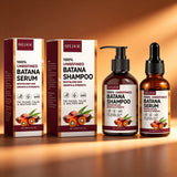 Batana Oil Shampoo Deep Cleaning Moisturizing Smooth Anti Frizzy Repair Damaged Hair Regulate Scalp Oil Regrowth Hair Care Set