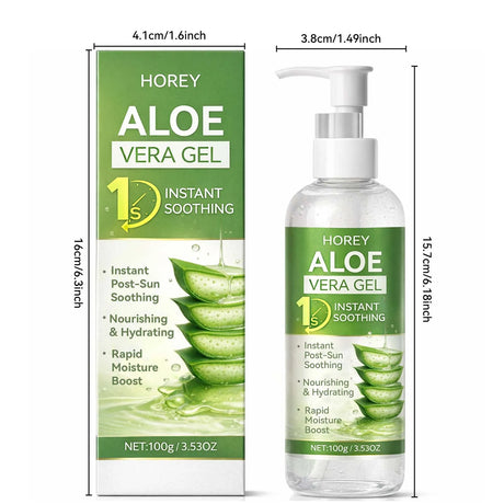 Aloe Vera Gel Instant Soothing After-Sun Moisturizing Hydrating For Face & Body Refreshing Hydrates Dry Skin with Aloe Water