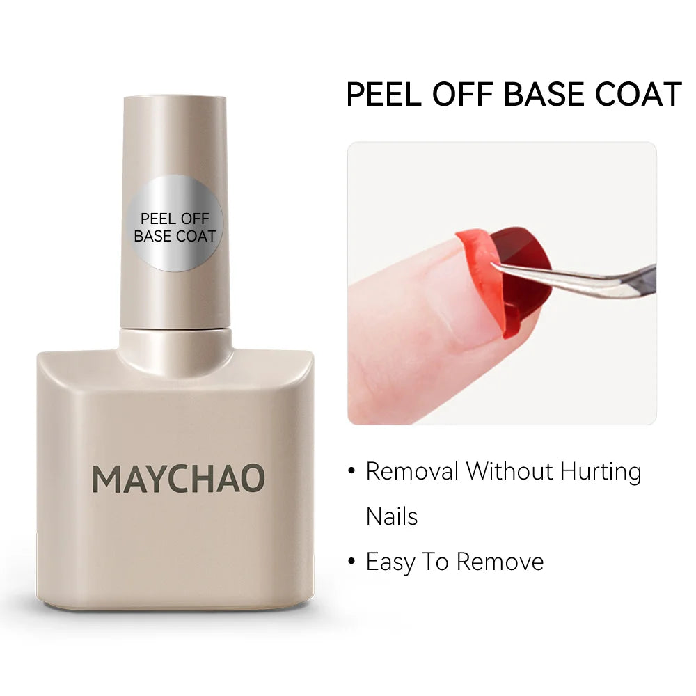 MAYCHAO Gel Nail Polish 12ML Full Coverage Base Top Coat Soak Off Gel Polish UV LED Gel Semi Permanent Varnishes Design Nail Art