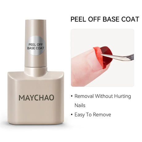 MAYCHAO Gel Nail Polish 12ML Full Coverage Base Top Coat Soak Off Gel Polish UV LED Gel Semi Permanent Varnishes Design Nail Art