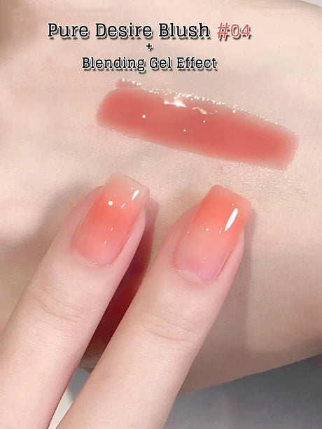 MIANEL 10ML Pure Desire Blush Jelly Gel Nail Polish 2026 New Ice Clear Nude Clear Nail Polish Pink Nails 1-9pcs