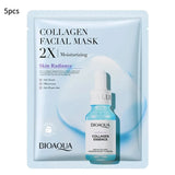 20pcs/5pcs Centella Collagen Face Mask VC Moisturizing Refreshing Sheet Masks Hyaluronic Acid  Facial Mask Skin Care Products