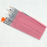15pcs Fine Detail Paint Brush Set - Miniature Paint Brush for Detailing & Art Painting - Acrylic,Watercolor,Nail Art & Tools