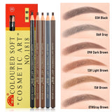 Waterproof Eyebrows Pencil Microblading Peel Off Pull Roll Paper Eyebrow Pencil Set Permanent Makeup Dermatograph Pencil