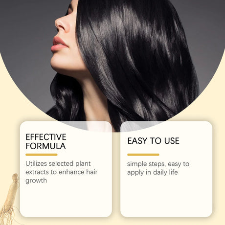 Hair Darkening Serum Deep Clean Scalp Dirt Nourish Strengthen Hair Roots Prevent Hair Loss Anti Breakage Hair Care Essence