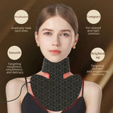 4 in 1 with Neck Led Light Therapy Infrared Flexible Soft Mask Silicone 4 Color Led Therapy Anti Aging Advanced Photon Mask New