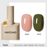MAYCHAO 12ml Gel Nail Polish Set Professional Salon Nail Art Gels Varnish UV LED Semi Permanent Nail Lacquer Nail Supplies