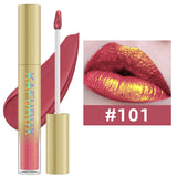 14 Colors Bold Intense Glitter Metallic Lip Gloss Pearlescent Lip Tint,Long Lasting Liquid Lipstick Makeup Gifts for Women Red
