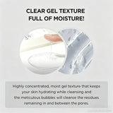 Korean Centella Tone Glowing Cleansing Gel Foam,Deep Cleansing Face Wash,Brightening Hydrating Gel Facial Cleanser for Oil Skin