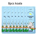 8pcs LAIKOU Moisturizing Facial Mask Hydrating Sleeping Face Sheet Masks Face Mask Beauty Korean Skin Care Products