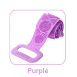 1PCS Silicone Bath Scrubber Soft Exfoliating Back Massage Shower Brush Body Wash Removal Tool for Bathroom