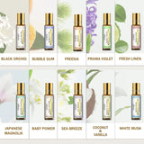 EUQEE 10 Bottles Women Fragrance Oil Gift Set Bubble Gum Jadore White Musk 10ml Roller Fragrance Oil For Diffuser Top Selling
