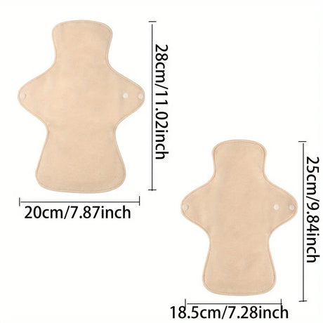 2pcs Breathable Panty Liner Feminine Reusable Sanitary Pads Period Panties Leakproof Cotton Pad Washable Daily Pads 2 Sizes