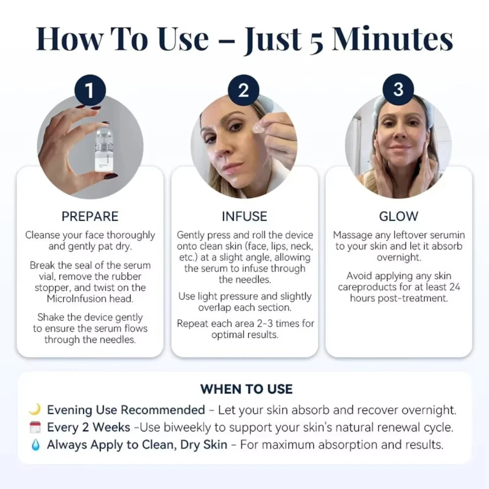 2 Tools + 6 Bottles Korean Skin Care Kit Moisturizing Renewal Firming Anti-Fine Lines Hydrating Facial Essence Daily Beauty Set