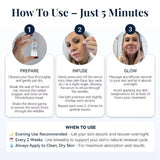 2 Tools + 6 Bottles Korean Skin Care Kit Moisturizing Renewal Firming Anti-Fine Lines Hydrating Facial Essence Daily Beauty Set