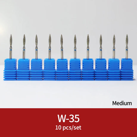 Diamond Ceramic Nail Drill Bits Milling Cutter For Manicure Left Right Rotary Cuticle Files Buffer DIY Nails Accessories Tools