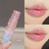 Fruit Jelly Shimmer Color-Change Lip Balm Hydrating Moisturizer Tinted Lip Care for Plump Juicy Lips Water Gloss Lipstick Makeup