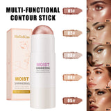 Natural Brightening 1pc Highlighter Stick Natural Brightening Face Contour & Highlight Makeup, Medium Coverage, Water-Resistant