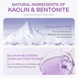 5pcs LAIKOU Eggplant Mud Mask Oil Control Moisturizing Anti-Acne  Anti Wrinkle Whitening Cleansing Clay Mask Skin Care Face Mask