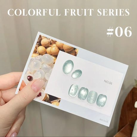MN 1-20pcs 12ML Pink Gold Cat Eye Ocean Bubble Glass Beads Cat Eye Gel Nail Polish Blue Nails UV Light Nails Green Nails