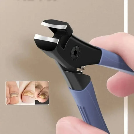 Ergonomic Handle Blue Toenail Clipper For Thick Nails Household Daily Foot Manicure Care Supply