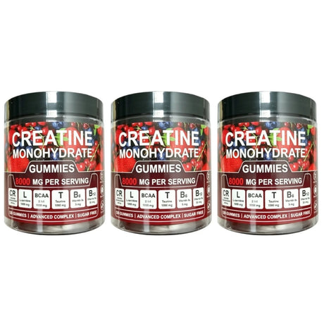 Creatine Monohydrate Gummies And Vitamins NEW 8000 mg SUGAR FREE