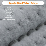Electric Heating Pad with 9 Heat Settings 4 Timers, Soft Plush USB Washable Heated Mat for Back Neck Belly Office Home