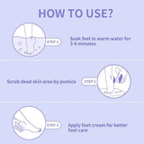 100Pcs Purple Foot Pumice Stone For Feet Foot Scrubber Sponge Callus Remover Dead Skin Pedicure Nail Supplies Art Salon Home Use