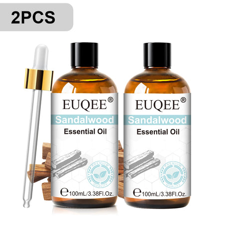 EUQEE 3.38FI.Oz. Aromatherapy Essential Oil For Reed Diffuser Humidifier-100ml Vanilla Lavender Cinnamon Lemon Essential Oils