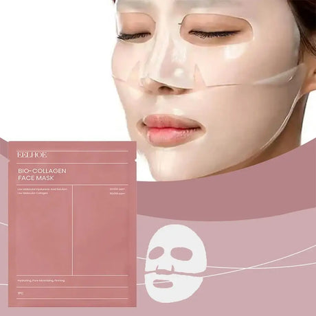 Bio-Collagen face Mask Hydrating Overnight Hydrogel Moisturizing Facial Mask VC Whitening Anti aging Skincare 1/2/5pcs